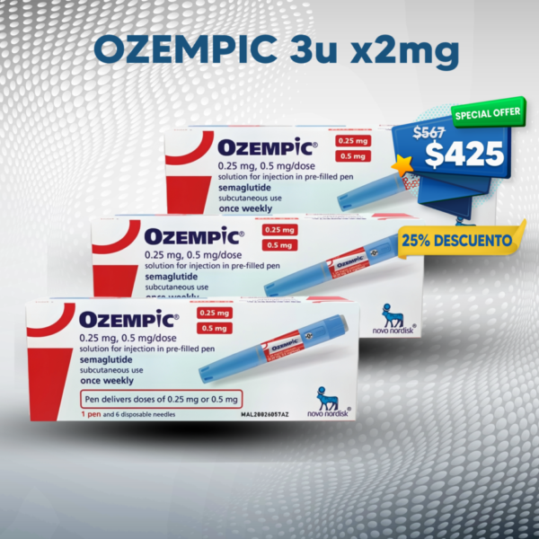 Ozempic 3unidades 0.5mg
