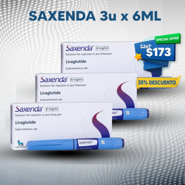 Saxenda 3 unidades x 6mg