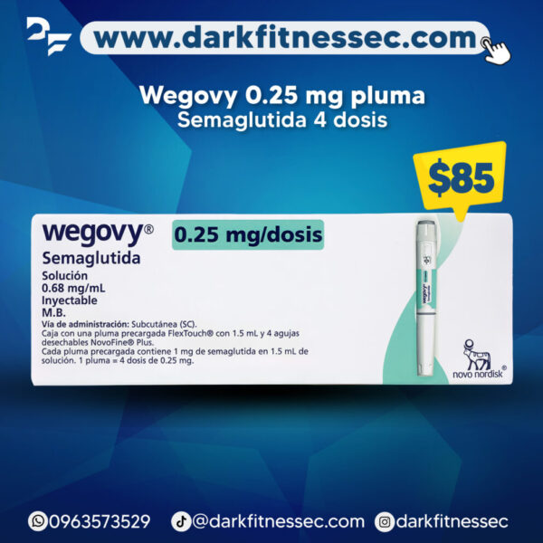 Wegovy semaglutida 0.25 mg aplicador perdida de peso