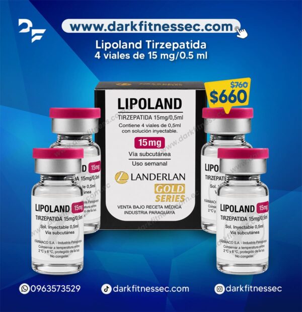 Lipoland Tirzepatida x4 Viales Landerlan 15mg